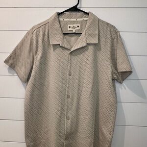 Free Planet Tan Patterned Men's Shirt
